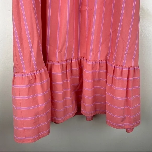 Gal Meets Glam Woman’s Midi Dress 14 Button Front Wide Strap Functioning Buttons - Picture 3 of 9